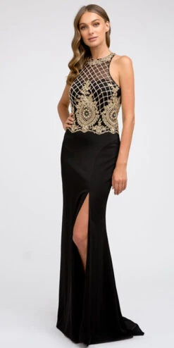 Juliet 614 Sexy Floor Length Formal Gown Cut Out Back Slit(Juliet 614 Sexy Floor Length Formal Gown Black Cut Out Back Slit)