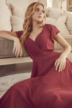 Juliet 261 Flutter Sleeve Formal Dress Cascade Back(Flutter Sleeve Formal Dress Cascade Back By Juliet 261) 33 Juliet 261 Flutter Sleeve Formal Dress Cascade Back(Flutter Sleeve Formal Dress Cascade Back By Juliet 261) -Discount Dress Shops 0004181 261