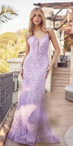 Juliet 272 Embroidered Lace With Stone Accents Fitted Dress(Embroidered Lace With Stone Accents Fitted Dress By Juliet 272)