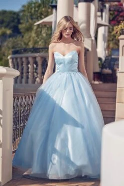 Juliet 265 Strapless A-Line Ball Gown Beaded Belt(Strapless A Line Ball Gown Beaded Belt By Juliet 265) 24 Juliet 265 Strapless A-Line Ball Gown Beaded Belt(Strapless A Line Ball Gown Beaded Belt By Juliet 265) -Discount Dress Shops 0004959 265