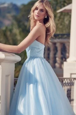 Juliet 265 Strapless A-Line Ball Gown Beaded Belt(Strapless A Line Ball Gown Beaded Belt By Juliet 265) 25 Juliet 265 Strapless A-Line Ball Gown Beaded Belt(Strapless A Line Ball Gown Beaded Belt By Juliet 265) -Discount Dress Shops 0004960 265