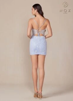 Nox Anabel G817 Short Fitted Corset Cocktail Dress(Nox Anabel G817 Short Fitted Corset Cocktail Dress) -Discount Dress Shops 0014069 g817