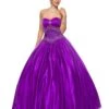 CLEARANCE - Juliet 1093 Princess Ball Gown Sweetheart Bead Lace Up Back(Purple Princess Ball Gown Sweetheart Bead Ruched Skirt Lace Up Back)