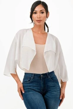 La Scala 11629 Sheer Chiffon Bolero(La Scala 11629 Sheer Chiffon Bolero)