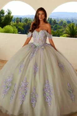 Juliet JT1479J Off The Shoulder Poofy Quinceanera Ball Gown(Juliet Jt1479j Off The Shoulder Poofy Quinceanera Ball Gown)