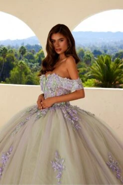Juliet JT1479J Off The Shoulder Poofy Quinceanera Ball Gown(Juliet Jt1479j Off The Shoulder Poofy Quinceanera Ball Gown) -Discount Dress Shops 1479LILACNUDE0991