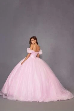 Juliet JT1487H Cold Shoulder Quinceanera Ball Gown(Juliet Jt1487h Cold Shoulder Quinceanera Ball Gown) -Discount Dress Shops 1487HBABYPINK 7