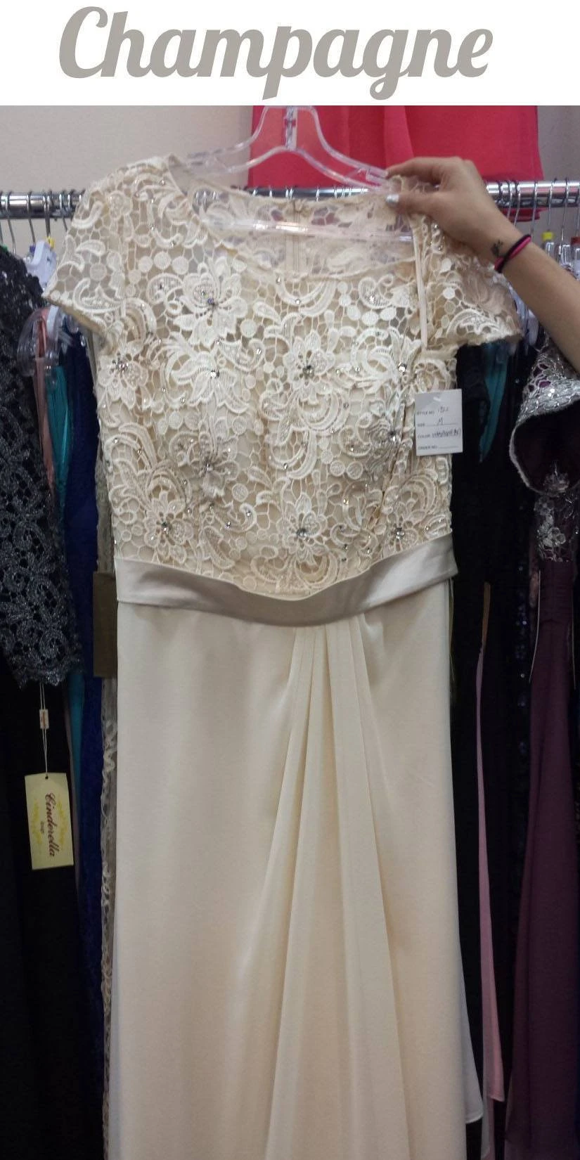 CLEARANCE - Cinderella Divine 1922 Long Dress Short Sleeve (Size 2XL)(Clearance Cinderella Divine 1922 Long Dress Short Sleeve Size 2xl) 7 CLEARANCE - Cinderella Divine 1922 Long Dress Short Sleeve (Size 2XL)(Clearance Cinderella Divine 1922 Long Dress Short Sleeve Size 2xl) - Image 7