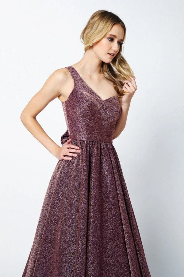 Juliet 205 Long One Shoulder Sleeveless Glitter Gown(Long One Shoulder Sleeveless Glitter Prom Gown Prism Removable Bow) 11 Juliet 205 Long One Shoulder Sleeveless Glitter Gown(Long One Shoulder Sleeveless Glitter Prom Gown Prism Removable Bow) - Image 11