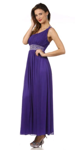 CLEARANCE - Celavie 2095L Long Lavender One Shoulder Gown Chiffon Empire (Size L)(Clearance Celavie 2095l Long Lavender One Shoulder Gown Chiffon Empire Size L) 8 CLEARANCE - Celavie 2095L Long Lavender One Shoulder Gown Chiffon Empire (Size L)(Clearance Celavie 2095l Long Lavender One Shoulder Gown Chiffon Empire Size L) -Discount Dress Shops 2095L CELAVIE LAVENDER SIDE