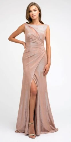 Juliet 218 Faux-Wrap Mermaid Long Dress Sleeveless(Faux Wrap Mermaid Navy Blue Long Prom Dress Sleeveless) -Discount Dress Shops 218 juliet rose gold 9fdc7e70 c8d8 4042 8123 ca720eace0d5