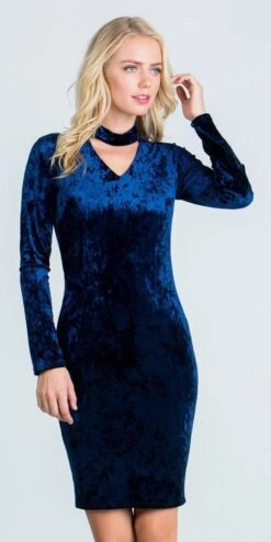 La Scala 24729 Cut Out V-Neckline Short Cocktail Dress Long Sleeves(La Scala 24729 Cut Out V Neckline Short Cocktail Dress Long Sleeves) -Discount Dress Shops 24729 la scala navy blue a8e8435a b3dc 493d adf0 996a99634901