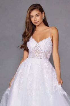 Juliet JT2482SW Floor Length A-Line Lace/Tulle Wedding Ball Gown(Juliet Jt2482sw Floor Length A Line Lace Tulle Wedding Ball Gown) 27 Juliet JT2482SW Floor Length A-Line Lace/Tulle Wedding Ball Gown(Juliet Jt2482sw Floor Length A Line Lace Tulle Wedding Ball Gown) -Discount Dress Shops 2482SWWHITE 2 1