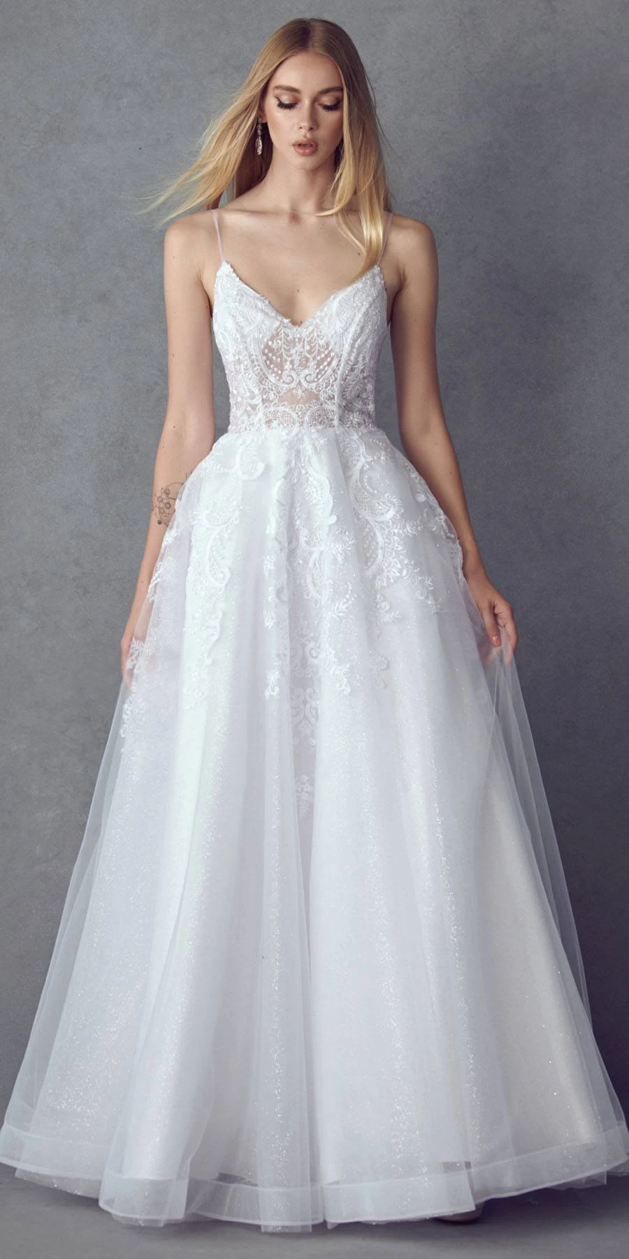 Juliet JT2482SW Floor Length A-Line Lace/Tulle Wedding Ball Gown(Juliet Jt2482sw Floor Length A Line Lace Tulle Wedding Ball Gown) 13 Juliet JT2482SW Floor Length A-Line Lace/Tulle Wedding Ball Gown(Juliet Jt2482sw Floor Length A Line Lace Tulle Wedding Ball Gown) - Image 13