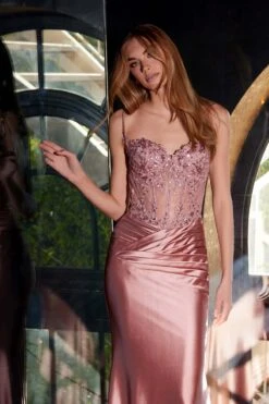 Juliet JT2531K Fitted Bodice Long Satin Sweetheart Prom Gown(Juliet Jt2531k Fitted Bodice Long Satin Sweetheart Prom Gown) -Discount Dress Shops 2531 3