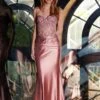 Juliet JT2531K Fitted Bodice Long Satin Sweetheart Prom Gown(Juliet Jt2531k Fitted Bodice Long Satin Sweetheart Prom Gown)