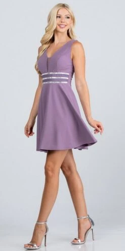 La Scala 25408 Sleeveless Embellished Waist Short Cocktail Dress(Sleeveless Embellished Waist Short Cocktail Dress Blush) -Discount Dress Shops 25408 la scala lavender f99a1b19 ea2d 48ed 9da8 a08b1e8ae322