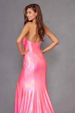 Juliet JT2579H Strapless Sweetheart Iridescent Prom Gown(Juliet Jt2579h Strapless Sweetheart Iridescent Prom Gown) -Discount Dress Shops 2579HHOTPINK 5 1