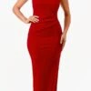 La Scala 26013 Fitted Sheath High Keyhole Halter Neckline Dress(La Scala 26013 Fitted Sheath High Keyhole Halter Neckline Dress)