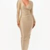 La Scala 26057 Long Sleeve Fitted Maxi Dress(La Scala 26057 Long Sleeve Fitted Maxi Dress)