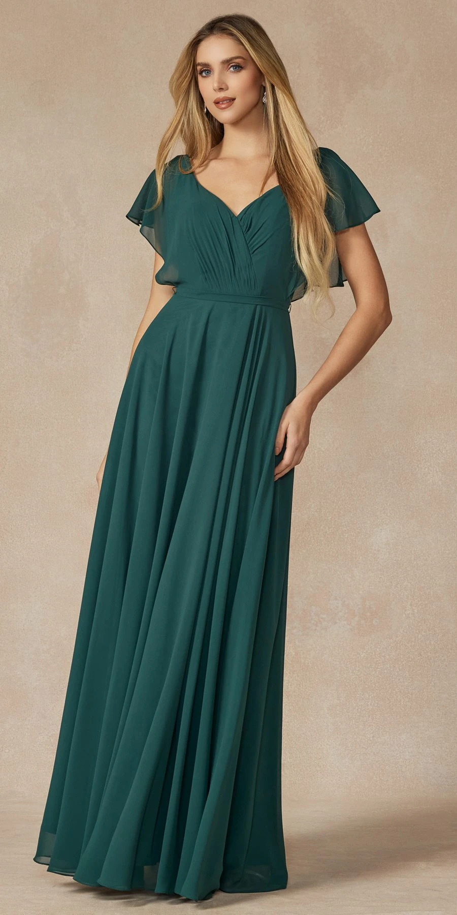 Juliet 261 Flutter Sleeve Formal Dress Cascade Back(Flutter Sleeve Formal Dress Cascade Back By Juliet 261) 1 Juliet 261 Flutter Sleeve Formal Dress Cascade Back(Flutter Sleeve Formal Dress Cascade Back By Juliet 261)