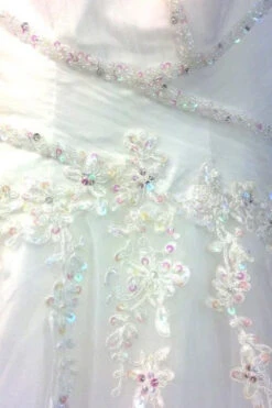 CLEARANCE - Juliet 301 Poofy Quinceanera Tulle Dress A-Line Strapless Beading(Poofy Fuchsia Quinceanera Tulle Dress A Line Strapless Beading) -Discount Dress Shops 301 juliet white zoom