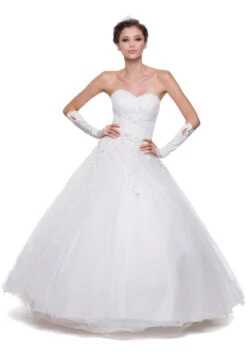 CLEARANCE - Juliet 301 Poofy Quinceanera Tulle Dress A-Line Strapless Beading(Poofy Fuchsia Quinceanera Tulle Dress A Line Strapless Beading) -Discount Dress Shops 301ju ow