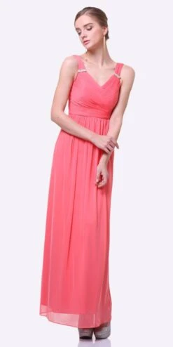 CLEARANCE - Cinderella Divine 3984 Long Chiffon Dress Sleeveless (Size XL)(Clearance Cinderella Divine 3984 Long Chiffon Dress Sleeveless Size Xl) -Discount Dress Shops 3984 cinderella divine coral 0b169eac 469c 4c4e b55f 1c5d0dc01f2f