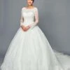 DeKlaire Bridal 464 Floor Length A-Line Ball Wedding Gown(Deklaire Bridal 464 Floor Length A Line Ball Wedding Gown)