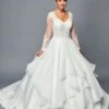 DeKlaire Bridal 466 Floor Length A-Line Ball Wedding Gown Chapel Train(Deklaire Bridal 466 Floor Length A Line Ball Wedding Gown Chapel Train)