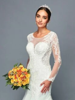 DeKlaire Bridal 470 Long Sleeve Mermaid Wedding Gown(Deklaire Bridal 470 Long Sleeve Mermaid Wedding Gown) -Discount Dress Shops 470 3