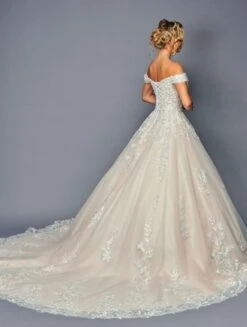 DeKlaire Bridal 475 Long Off The Shoulder Sweetheart Neck Wedding Ballgown(Deklaire Bridal 475 Long Off The Shoulder Sweetheart Neck Wedding Ballgown) -Discount Dress Shops 475 2