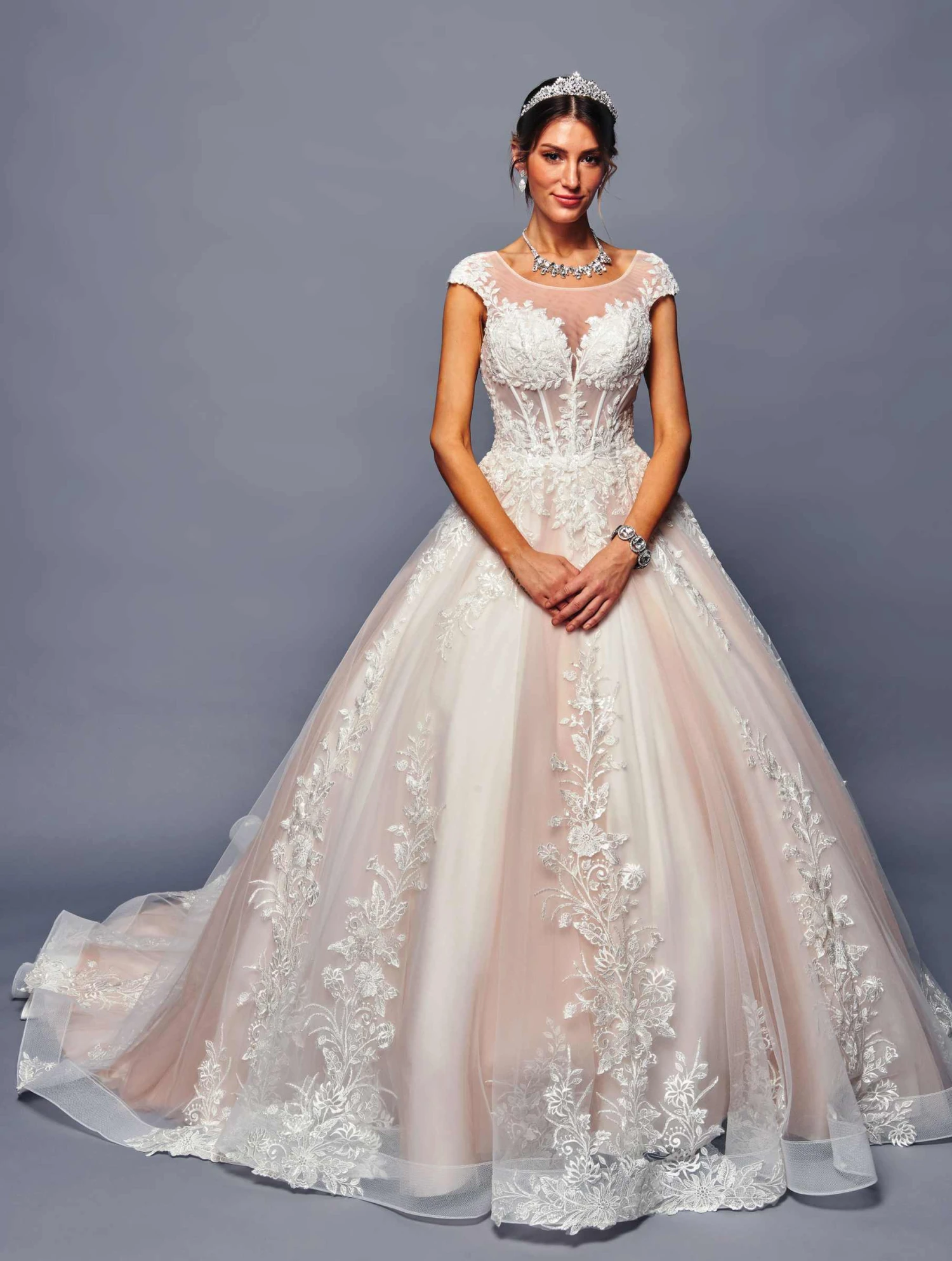 Deklaire Bridal 484 Floor Length Cap Sleeve A-Line Wedding Ball Gown(Deklaire Bridal 484 Floor Length Cap Sleeve A Line Wedding Ball Gown) 1 Deklaire Bridal 484 Floor Length Cap Sleeve A-Line Wedding Ball Gown(Deklaire Bridal 484 Floor Length Cap Sleeve A Line Wedding Ball Gown)