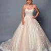 Deklaire Bridal 487 Wedding Dress Long Strapless A-Line Ball Gown(Deklaire Bridal 487 Wedding Dress Long Strapless A Line Ball Gown)