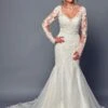 DeKlaire Bridal 492 Wedding Dress Long Sleeve Trumpet Gown(Deklaire Bridal 492 Wedding Dress Long Sleeve Trumpet Gown)
