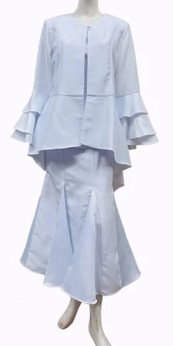 Hosanna 5167 Modest Outfit 3-Piece Set Tea Length Dress(Hosanna 5167 Modest Outfit 3 Piece Set Tea Length Dress)