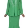 Hosanna 5259 Plus Size 3-Piece Set Ankle Length Dress(Hosanna 5259 Plus Size 3 Piece Set Kelly Green Ankle Length Dress)