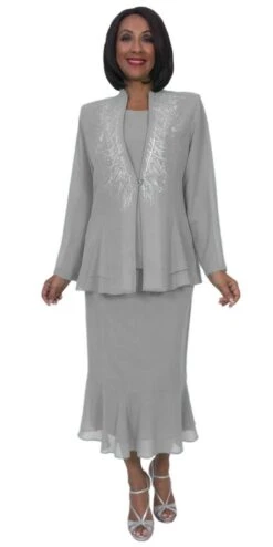 Hosanna 5259 Plus Size 3-Piece Set Ankle Length Dress(Hosanna 5259 Plus Size 3 Piece Set Kelly Green Ankle Length Dress) -Discount Dress Shops 5259 hosanna silver a72bdba1 437c 4de1 a6a2 8477c9080fbd