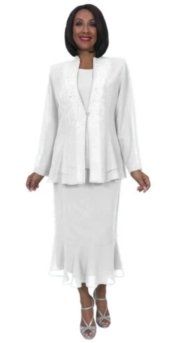 Hosanna 5259 Plus Size 3-Piece Set Ankle Length Dress(Hosanna 5259 Plus Size 3 Piece Set Kelly Green Ankle Length Dress) -Discount Dress Shops 5259 hosanna white 7354fe45 35be 4411 abcb c27a0e4242d6