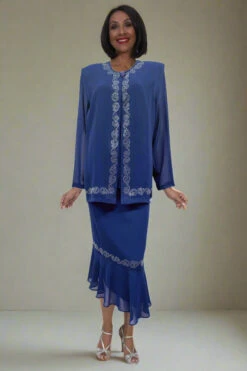 Hosanna 5576 Modest 3-Piece Outfit Set Ankle Length(Hosanna 5576 Modest 3 Piece Outfit Set Ankle Length) -Discount Dress Shops 5576 hosanna royal blue