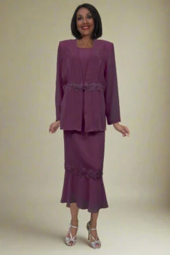 Hosanna 5578 Modest 3-Piece Outfit Set Ankle Length(Hosanna 5578 Modest 3 Piece Outfit Set Ankle Length) -Discount Dress Shops 5578 hosanna magenta