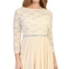 CLEARANCE - Celavie 6305L Three-Quarter Length Lace Sleeve Dress A-line (Size M)(Clearance Celavie 6305l Three Quarter Length Lace Sleeve Dress A Line Size M)