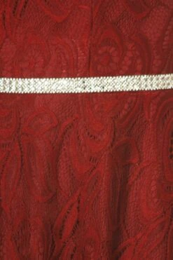 Celavie 6307 Lace A-Line Dress Cold Shoulder Short Sleeves(Burgundy Lace A Line Wedding Guest Dress Cold Shoulder Short Sleeves) -Discount Dress Shops 6307 celavie burgundy zoom fe43e208 566f 4edb 84ae 52bab7421c1d