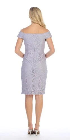 Celavie 6333 Off-the-Shoulder Cocktail Dress Embellished Waist(Baby Blue Off The Shoulder Cocktail Dress Embellished Waist) -Discount Dress Shops 6333S celavie silver back dca8c9b0 6f40 4e26 903f 2303976078e0