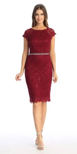 Celavie 6372S Beaded Waist Short Cocktail Dress(Beaded Waist Short Wedding Guest Dress Black) 35 Celavie 6372S Beaded Waist Short Cocktail Dress(Beaded Waist Short Wedding Guest Dress Black) -Discount Dress Shops 6372 SBurg