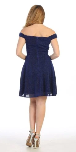Celavie 6402S Off-Shoulder Knee Length Short Cocktail Dress A-Line(Mauve Off Shoulder Homecoming Short Dress) -Discount Dress Shops 6402s celavie royal blue back 3f8ccb86 6f53 4f2b aa6c 68d0d1f118ec