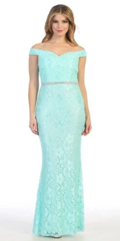 Celavie 6409 Off-Shoulder Lace Mermaid Long Dress(Burgundy Off Shoulder Mermaid Long Formal Dress) 26 Celavie 6409 Off-Shoulder Lace Mermaid Long Dress(Burgundy Off Shoulder Mermaid Long Formal Dress) -Discount Dress Shops 6409L celavie mint