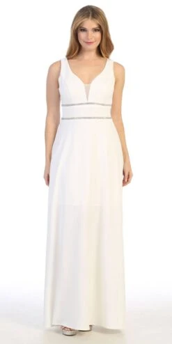 Celavie 6493L Sleeveless V-Neck And Back Long Dress(Sleeveless V Neck And Back Long Formal Dress Royal Blue) 15 Celavie 6493L Sleeveless V-Neck And Back Long Dress(Sleeveless V Neck And Back Long Formal Dress Royal Blue) -Discount Dress Shops 6493L celavie off white 9e043616 cd06 4c0f 8a34 88a664c86326