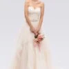 Eureka 6500 Strapless Sweetheart Neckline Embellished Wedding Gown(Strapless Sweetheart Neckline Embellished Wedding Gown Champagne)