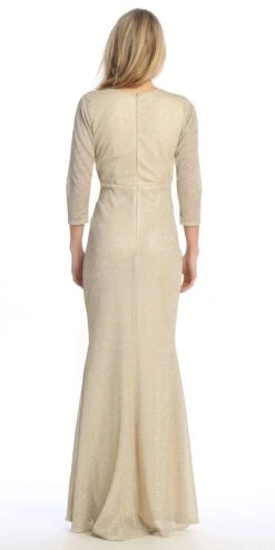 Celavie 6532-L Long Fitted Sheath Glitter Knit Dress V-Neckline(Celavie 6532 L Long Fitted Sheath Glitter Knit Dress V Neckline) -Discount Dress Shops 6532 LChampBack